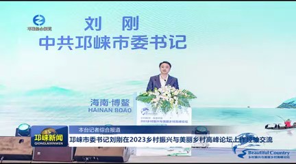 【20231220】邛崃市委书记刘