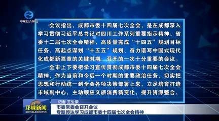 【20250717】市委常委会召开